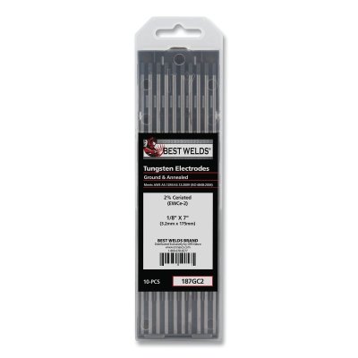 1/8 X 7 2% CERIATED TUNGSTEN 10/PK